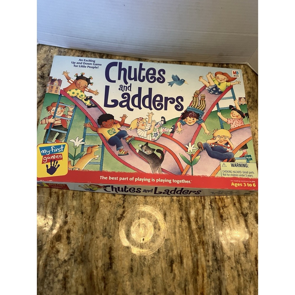 Vintage 1999 Classic Shoots & Ladders  Family Night Board Game Milton Bradley